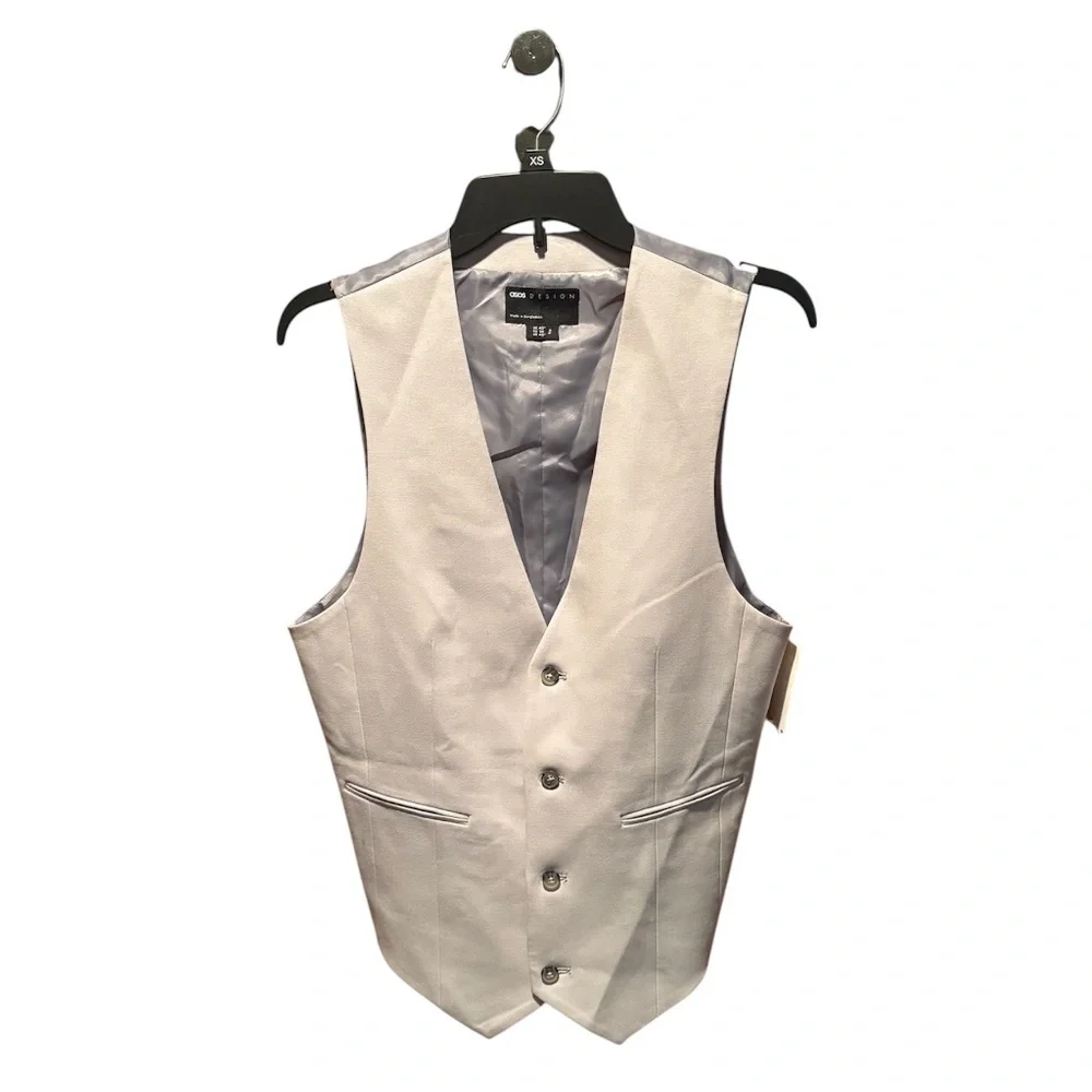 Asos Design Men's Suit Vest Gray 40R